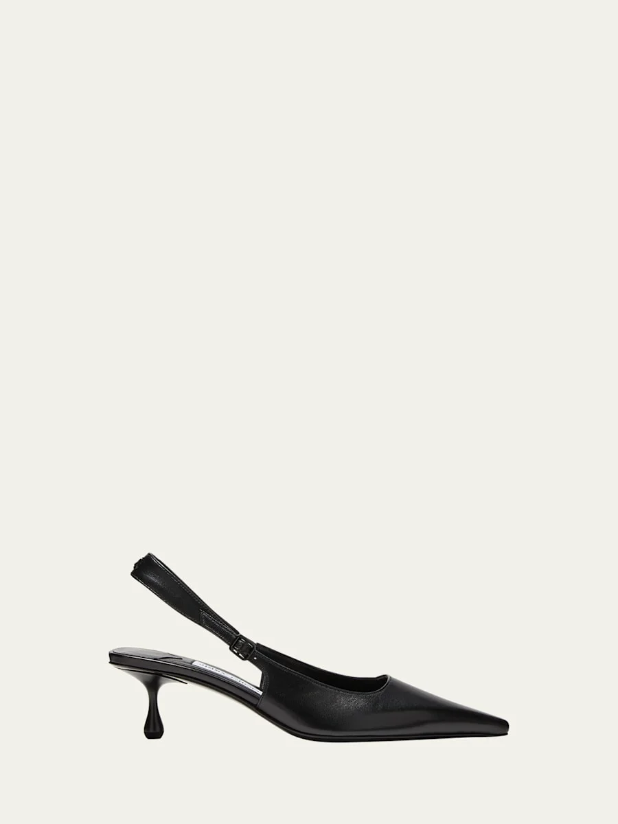 Amel Leather Slingback Pumps - 1