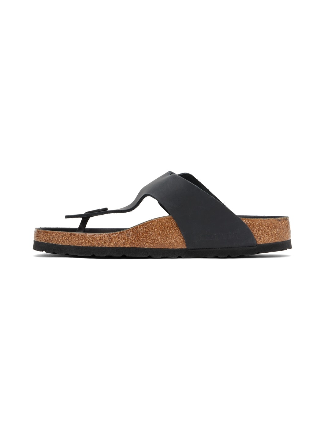 Black Gizeh Big Buckle Sandals - 3