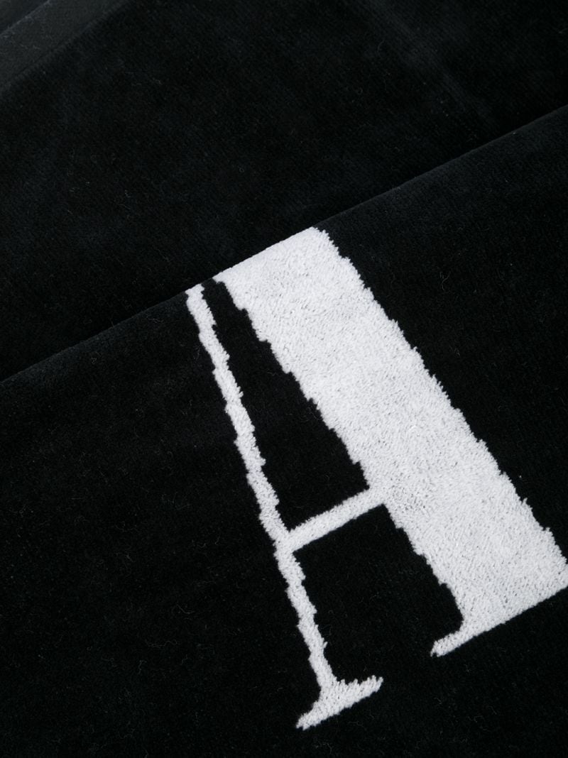 logo-print beach towel - 2