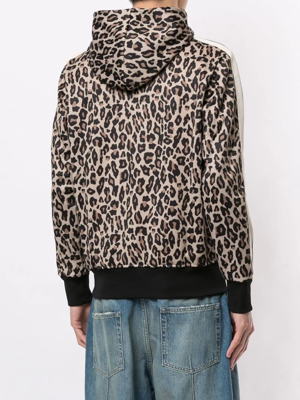 leopard print hooded jacket - 4