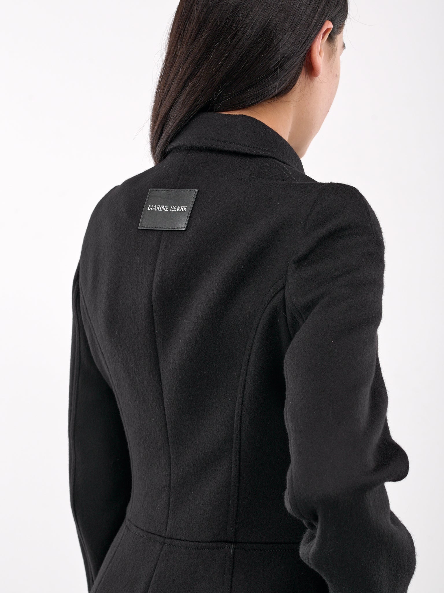 Brushed Wool Fitted Coat - 5