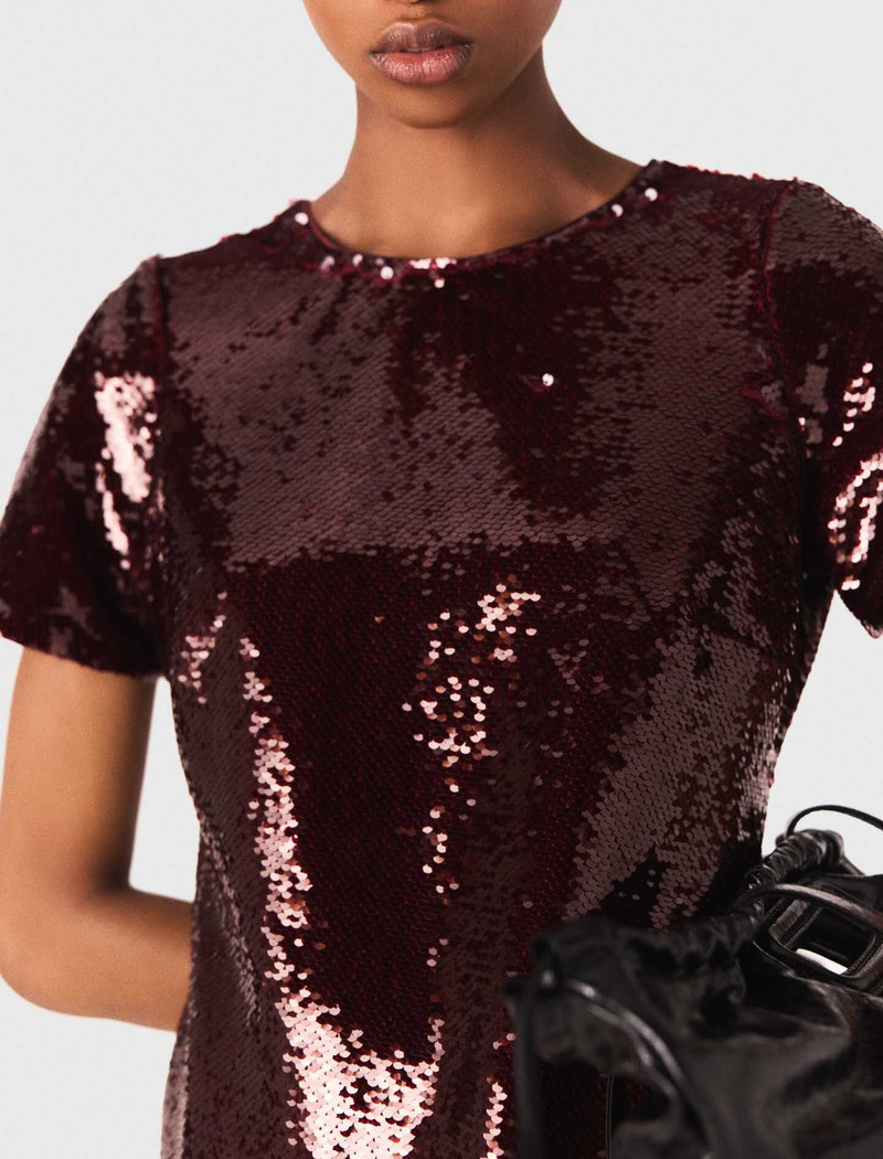 Sequin-embroidered mini dress 7