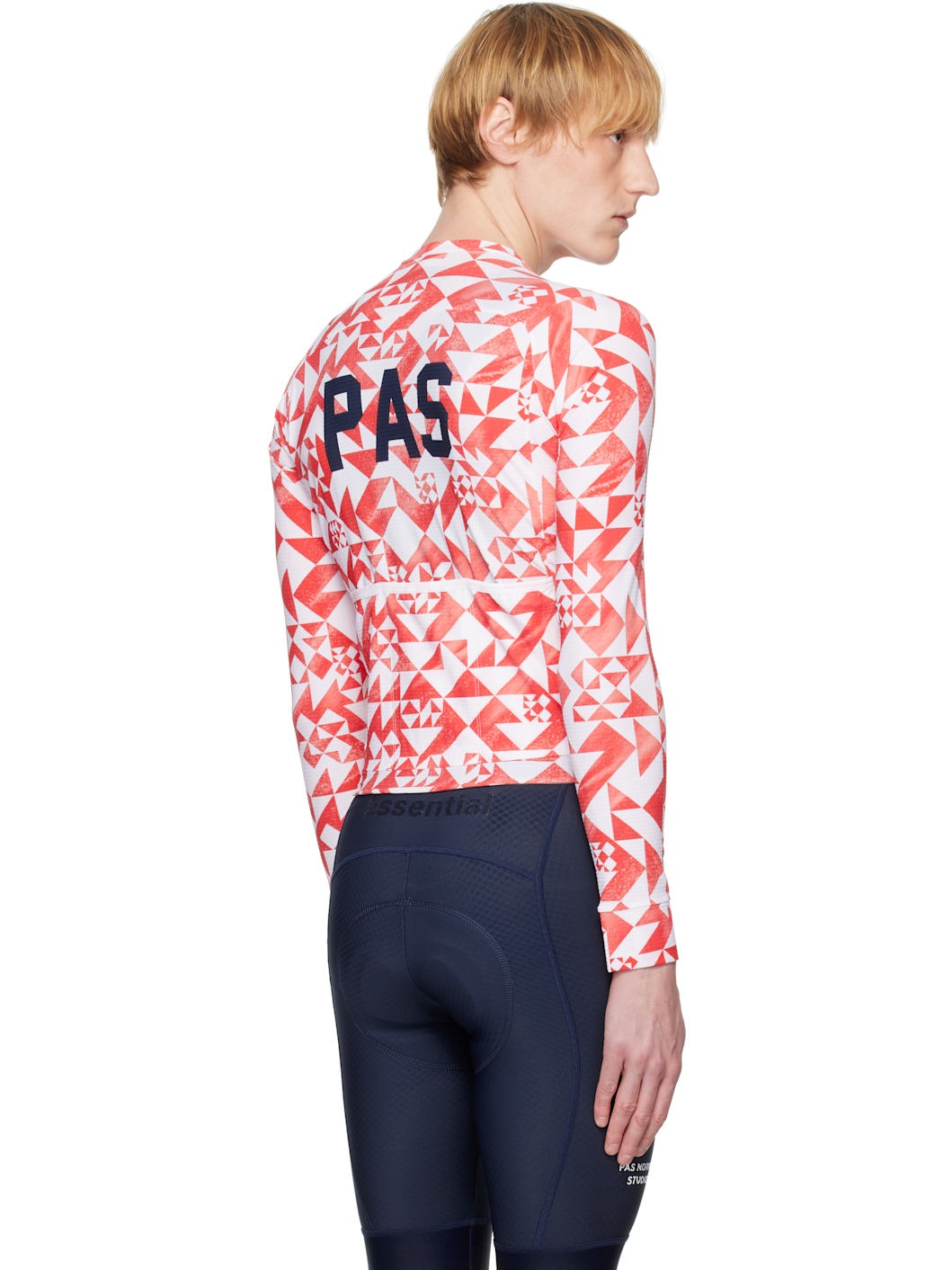 Red & White 'PAS' Mechanism Pro Long Sleeve Jersey T-shirt - 3