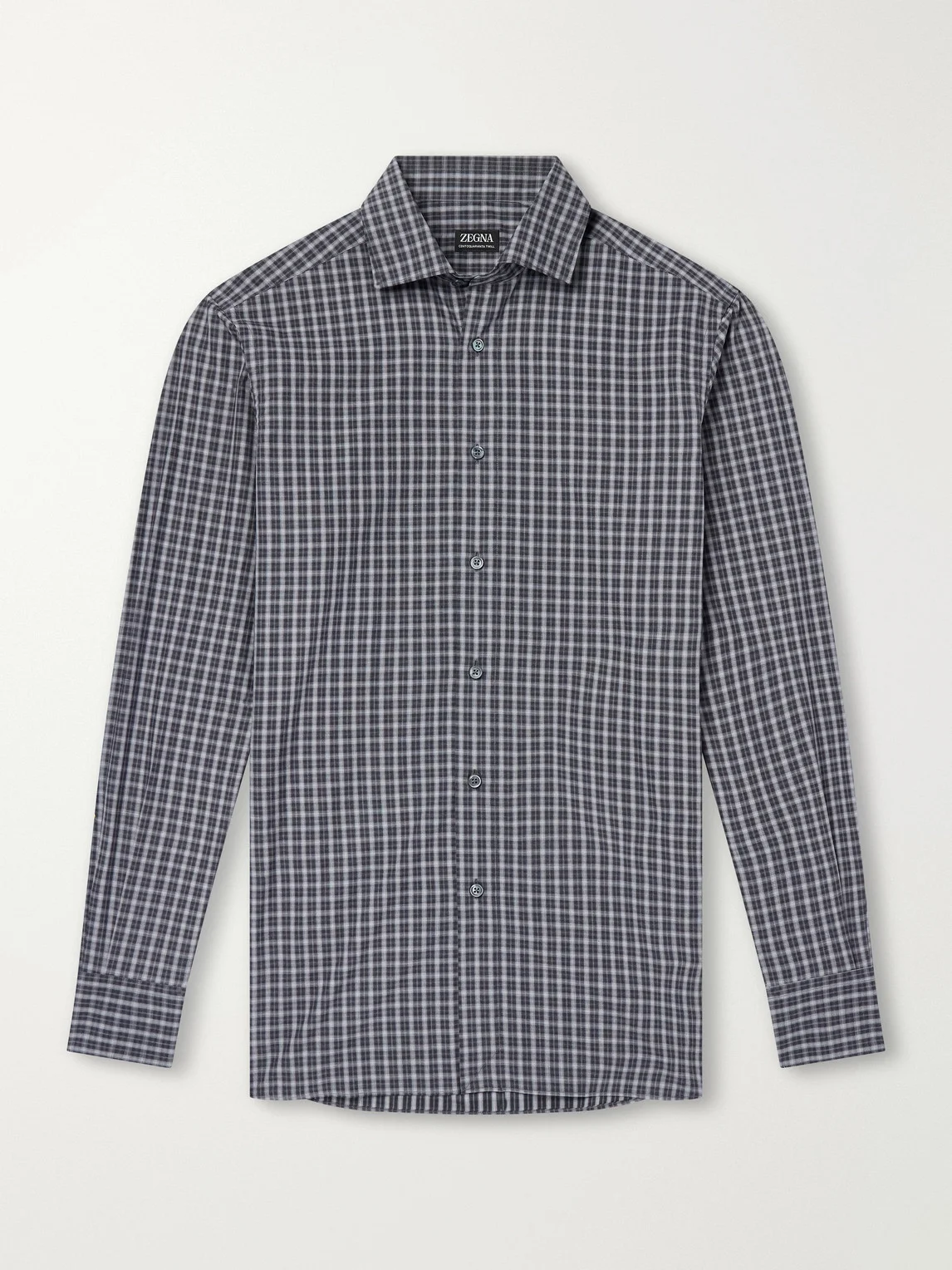 Centoquaranta Checked Cotton-Twill Shirt - 1