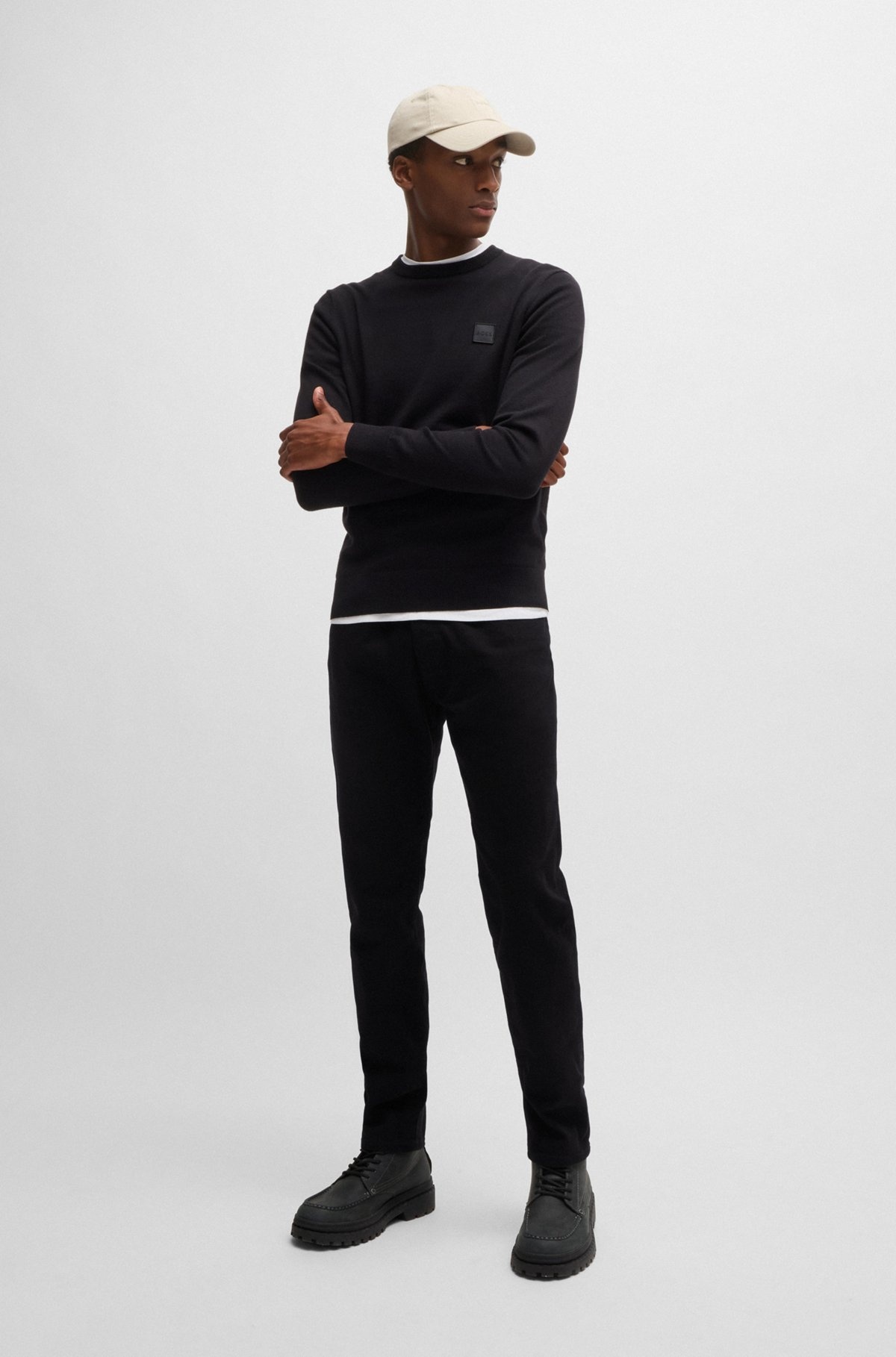 REGULAR-FIT JEANS IN STAY-BLACK COMFORT-STRETCH DENIM - 3