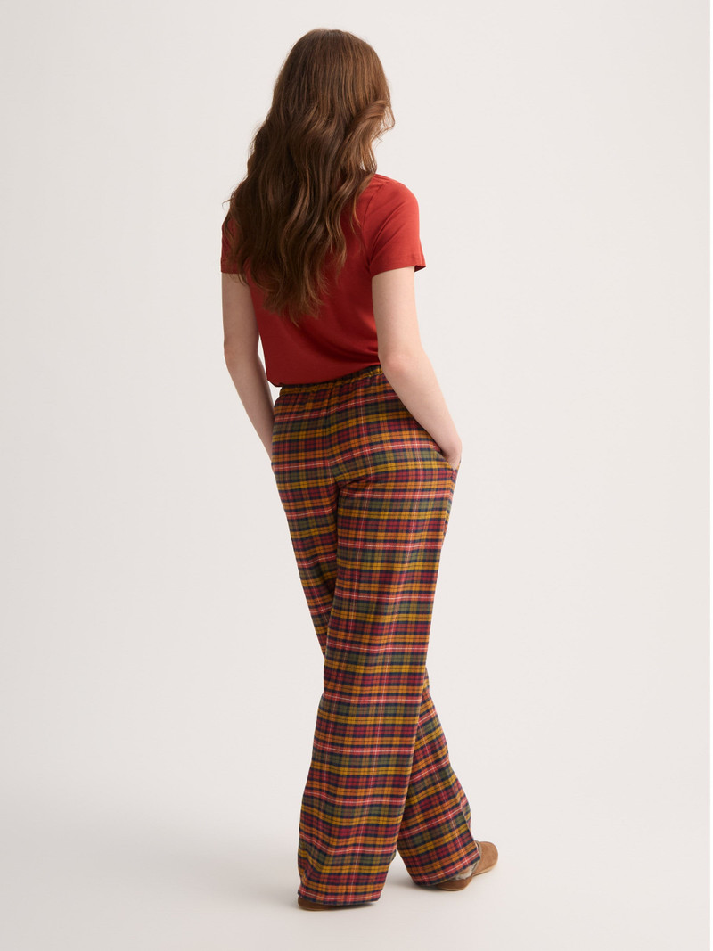 Kelburn Brushed Cotton Lounge Pants Multi Check 4