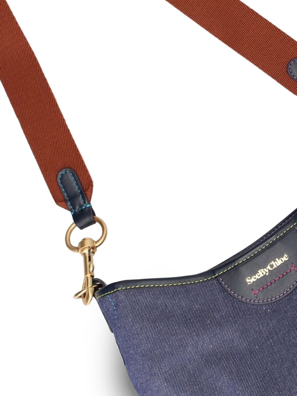 denim shoulder bag - 4