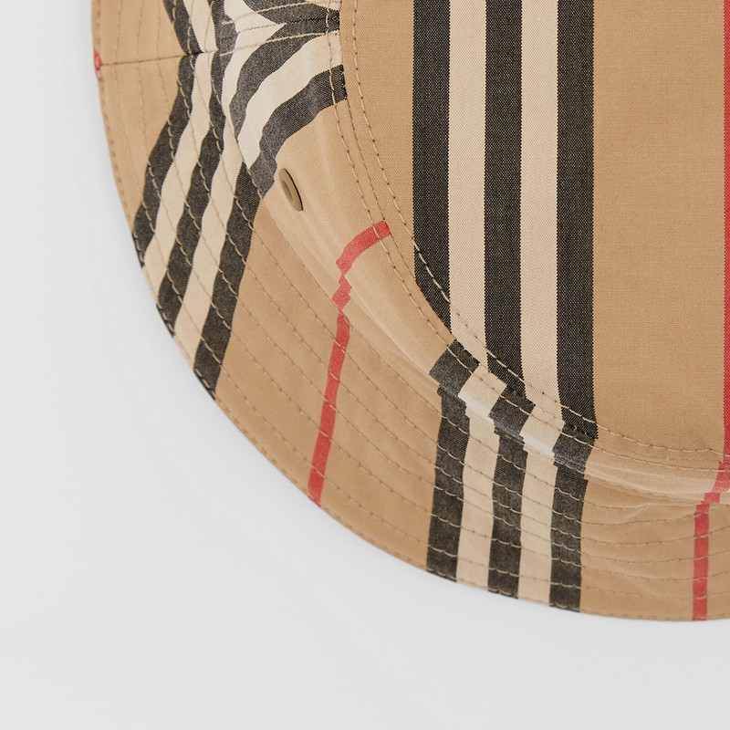 Reversible Icon Stripe Cotton Bucket Hat 9