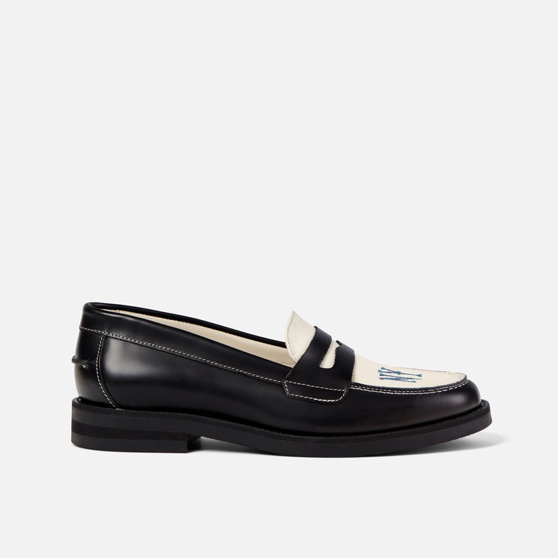 DUKE + DEXTER Wilde NY Black + White Penny Loafer - Women's outlook