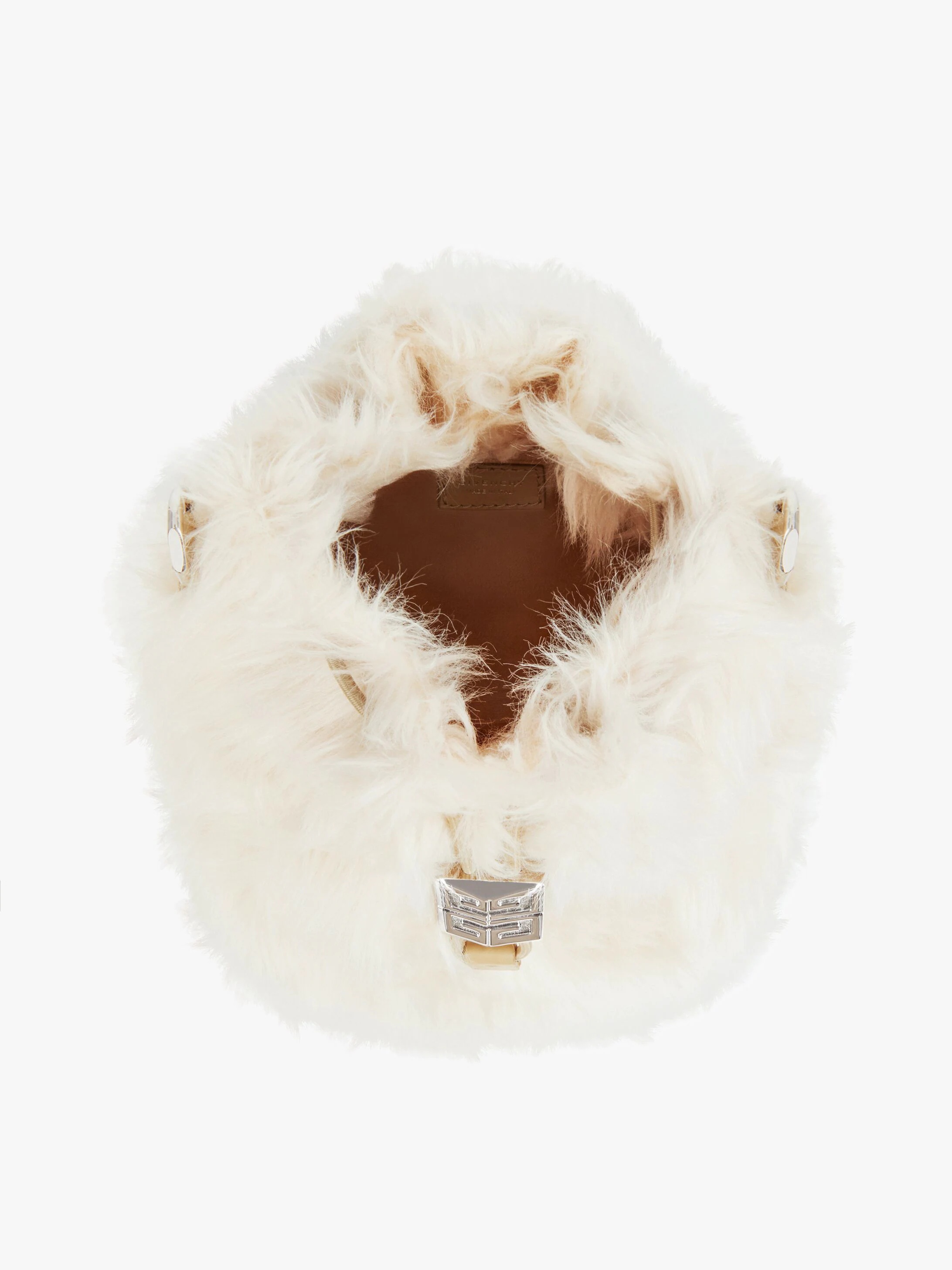 4G LIGHT BUCKET BAG IN FAUX FUR - 4