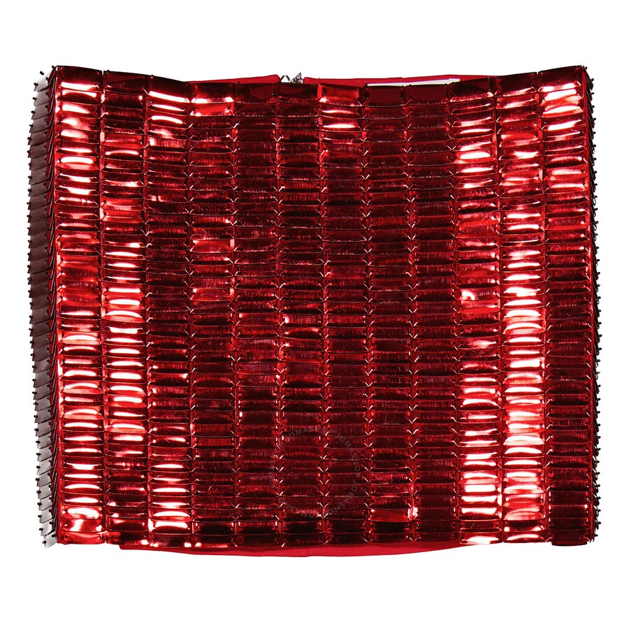 The Attico Ladies Red Rue Crystal-Embellished Mini Skirt - 4
