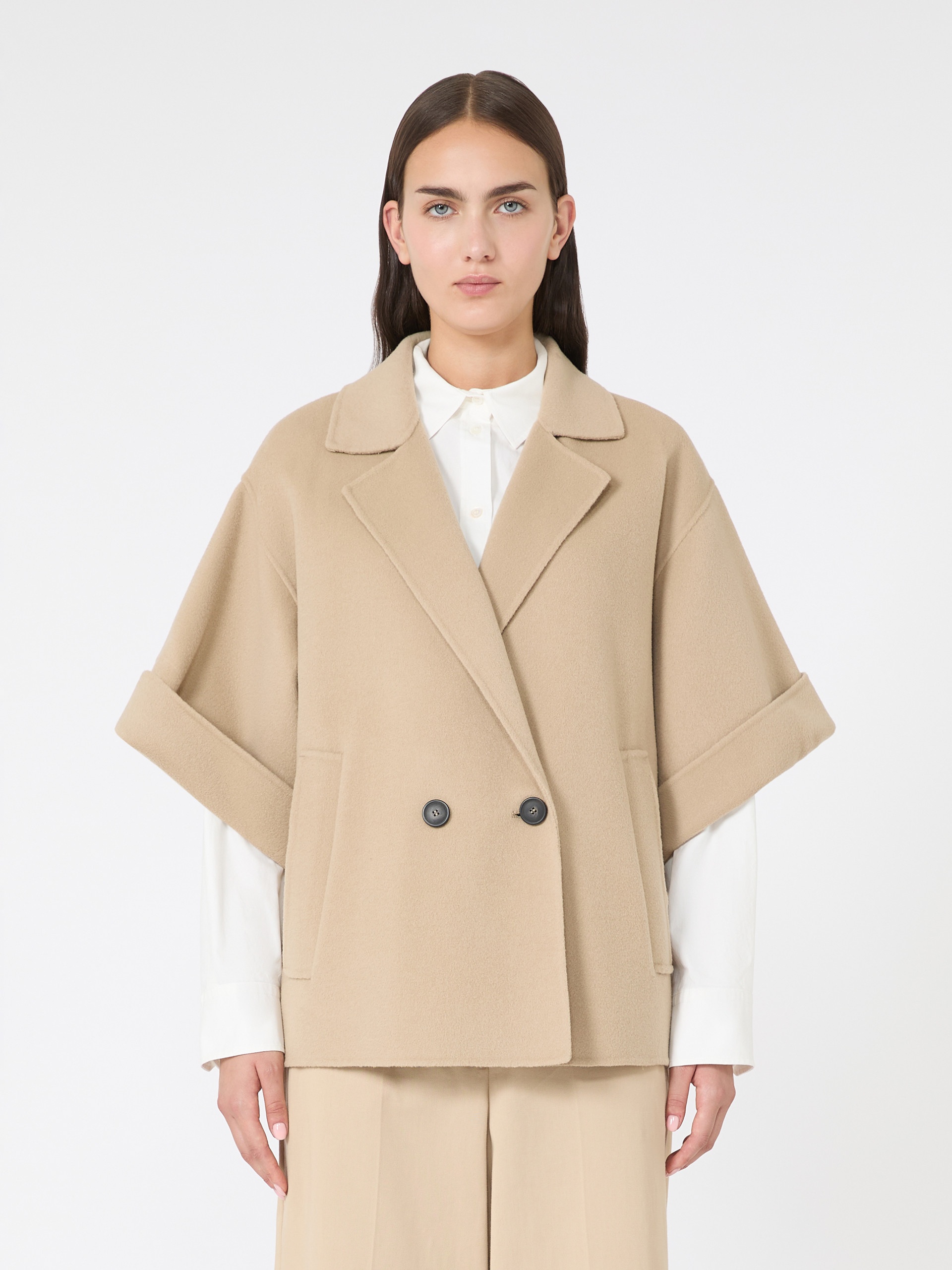 PERA Short wool broadcloth coat - 3