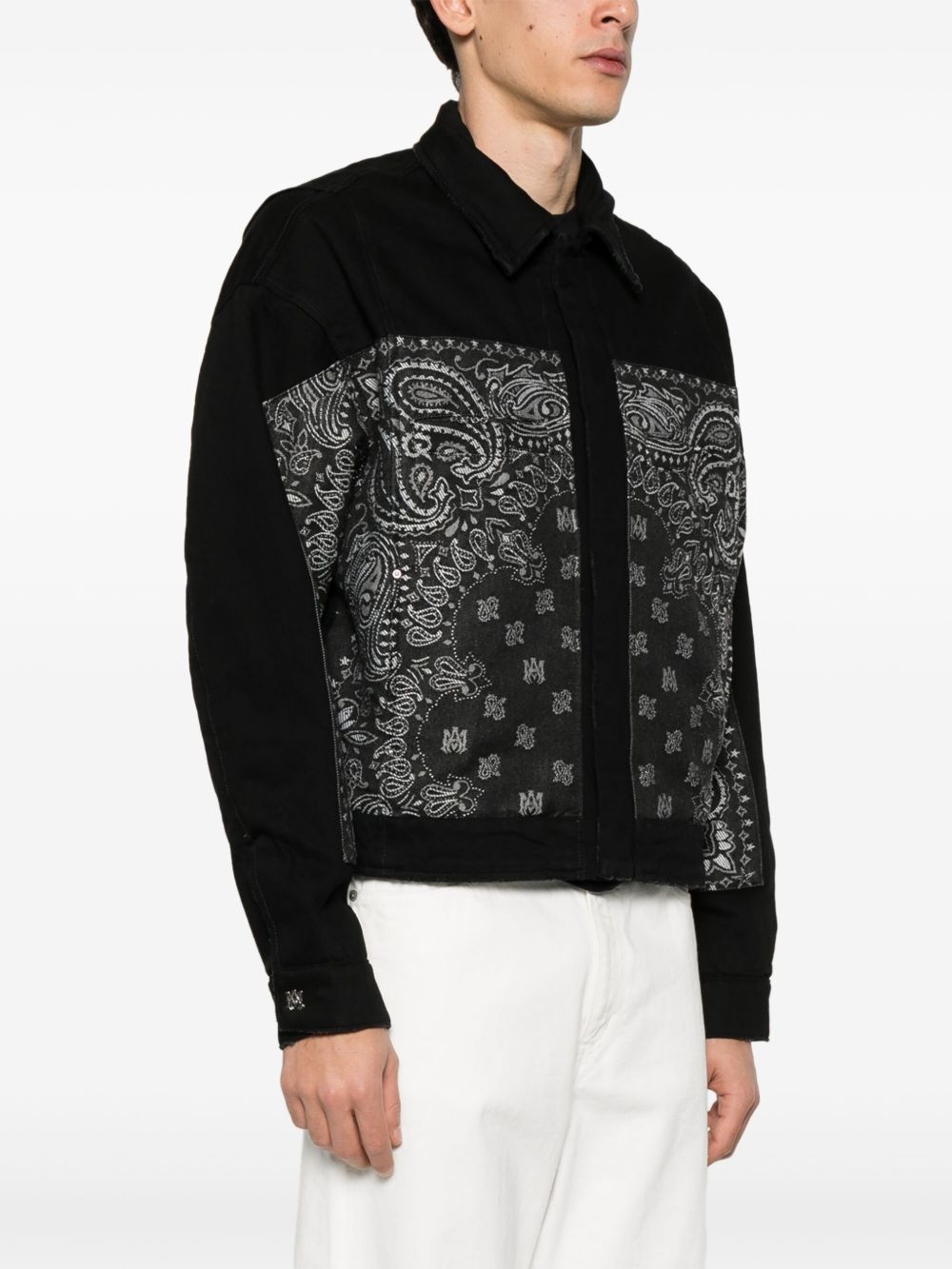 paisley-attern jacket - 3