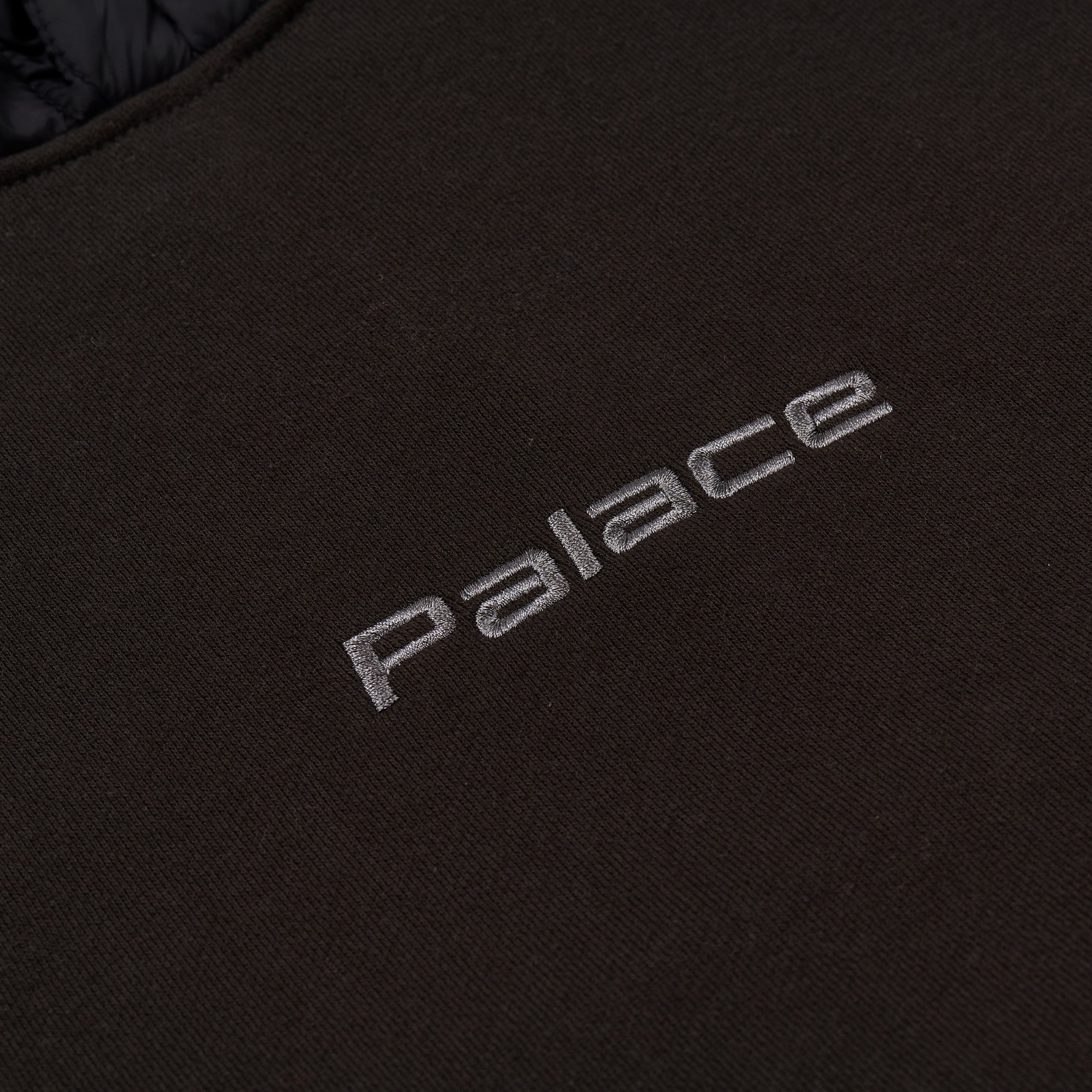 PALACE BAFFLED FONT HOOD BLACK - 6ho1jdcjzm3f | REVERSIBLE