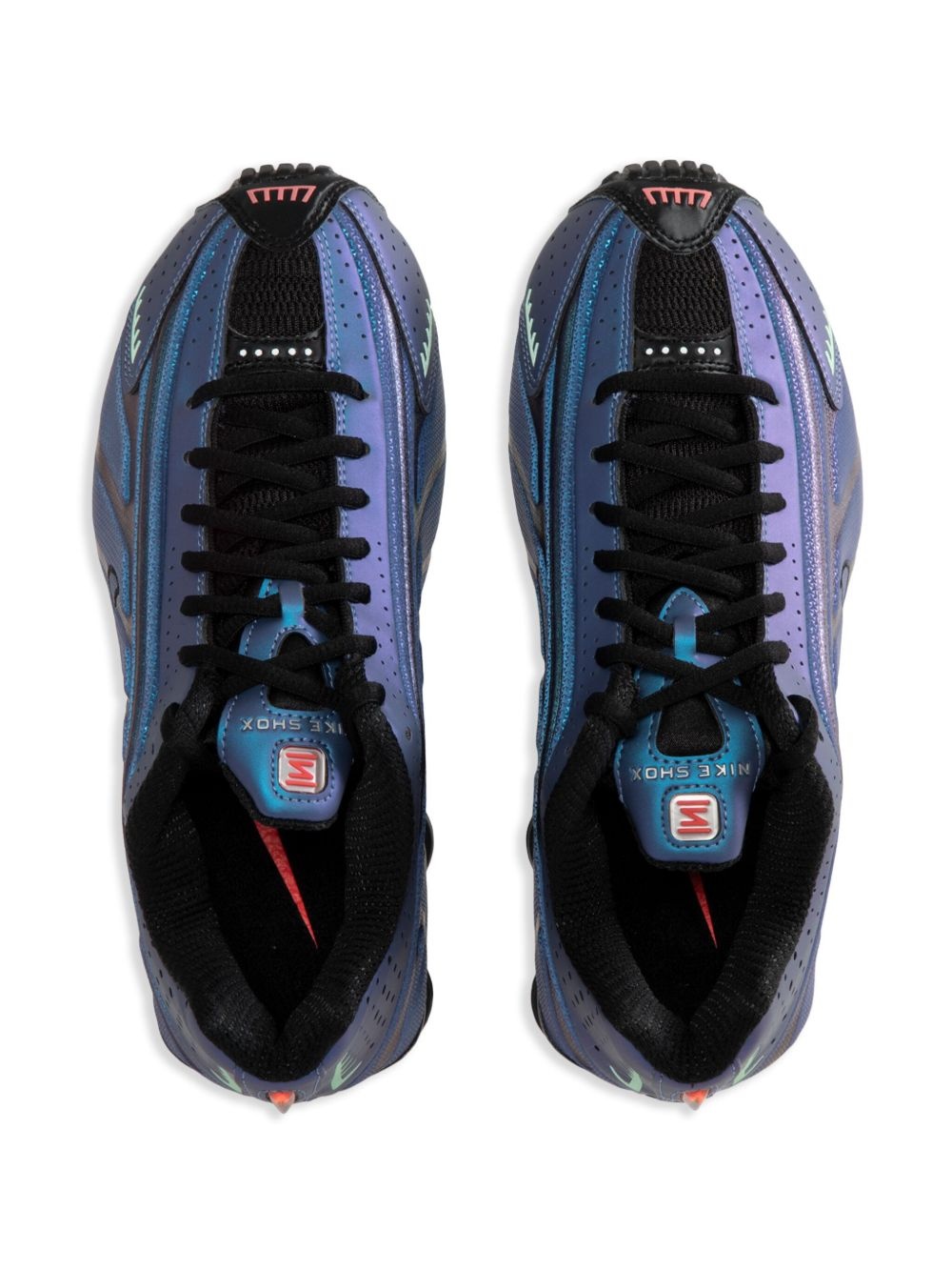 Shox R4 "Iridescent/Black" cleets - 3