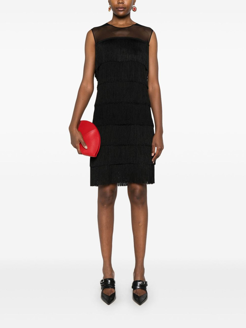 NORMA KAMALI fringe sleeveless midi dress outlook