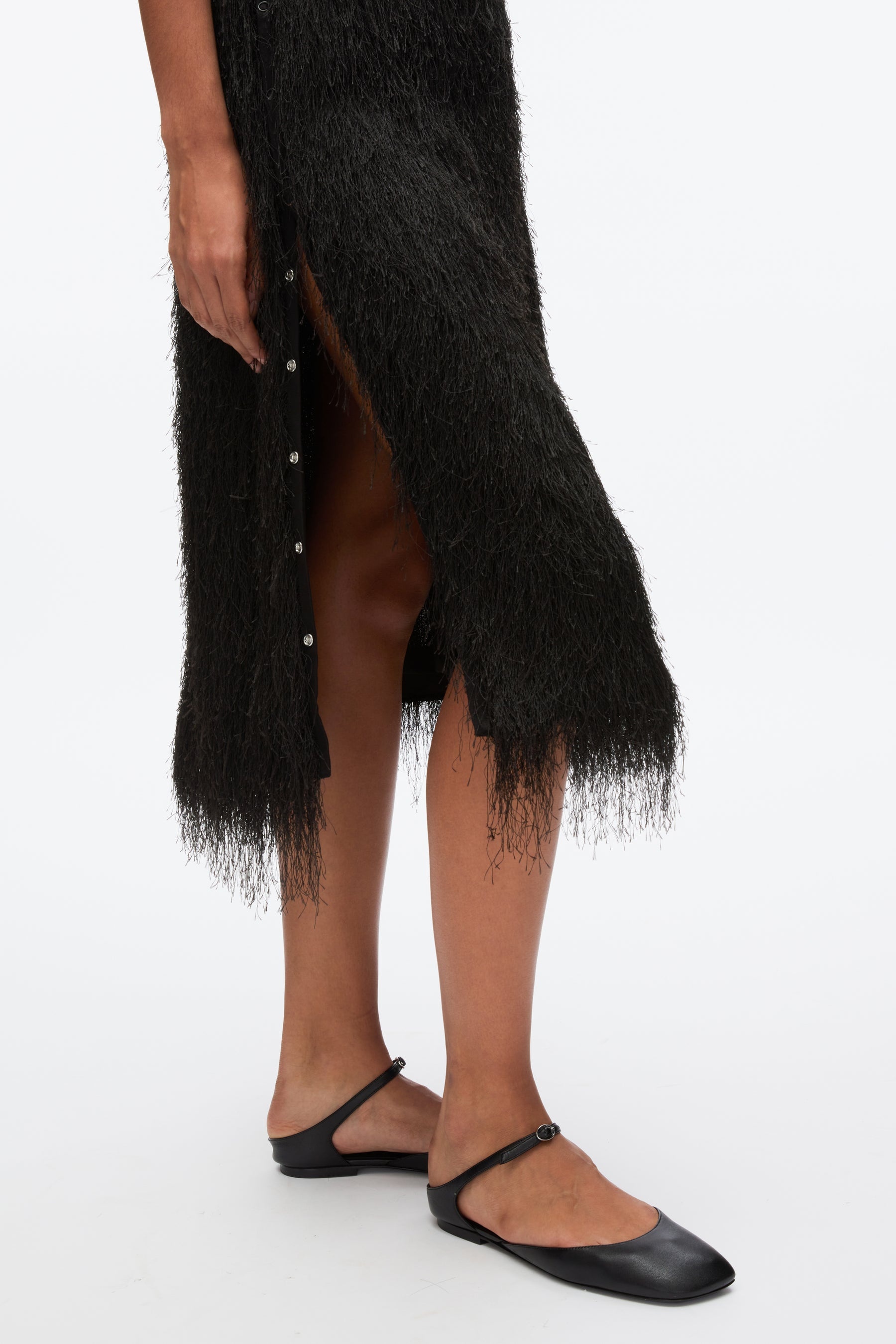 Fringe Slip Skirt - 5