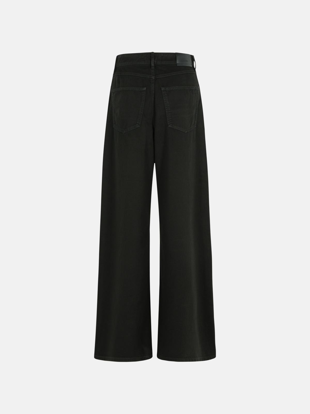 'SIAMESE' BLACK COTTON JEANS - 3