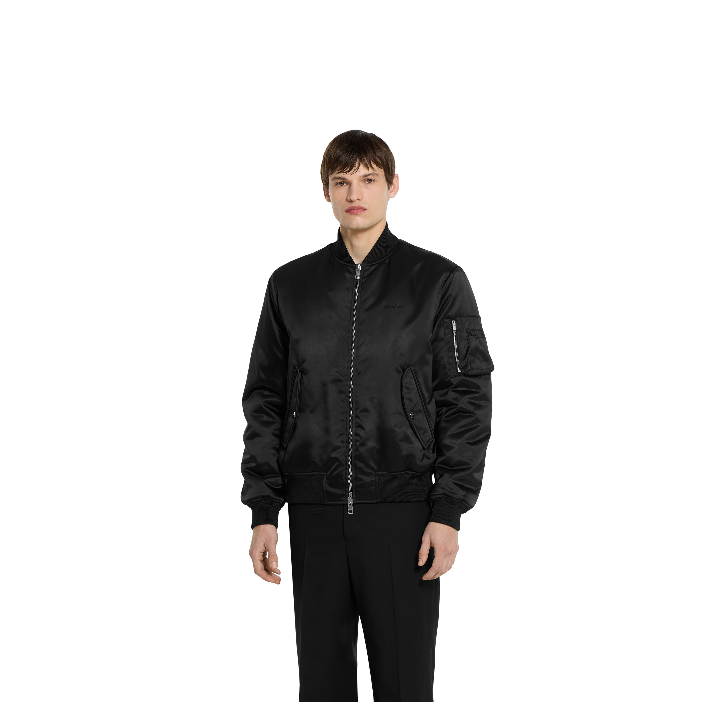 Heavy nylon canvas bomber jacket - 3