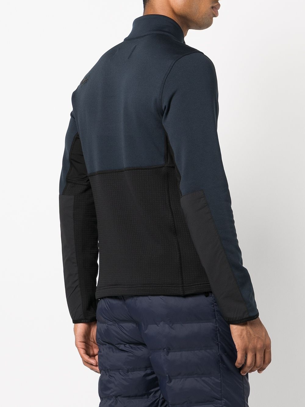 panelled fleece jacket - 4