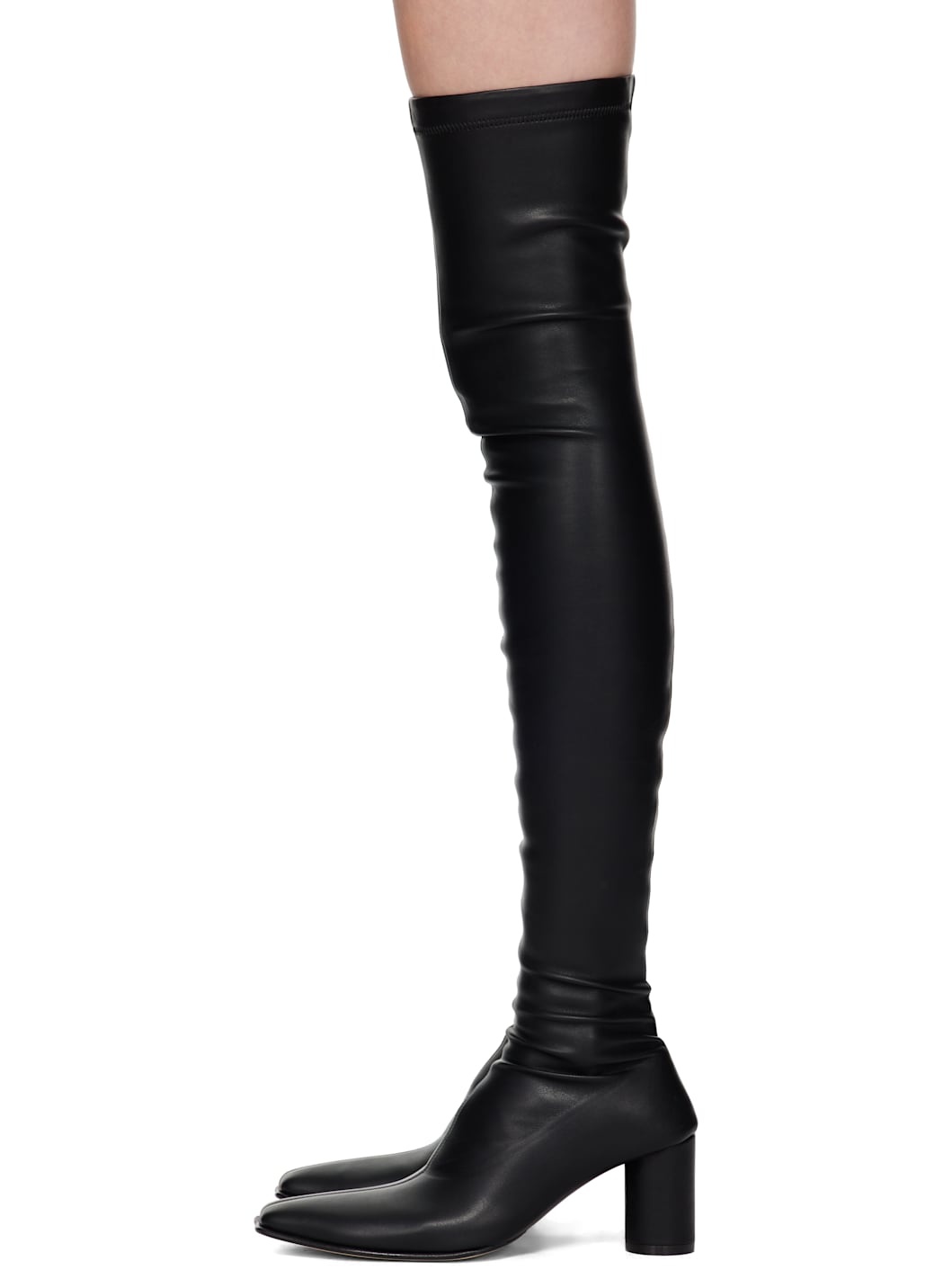 Black Over-The-Knee Tall Boots - 3
