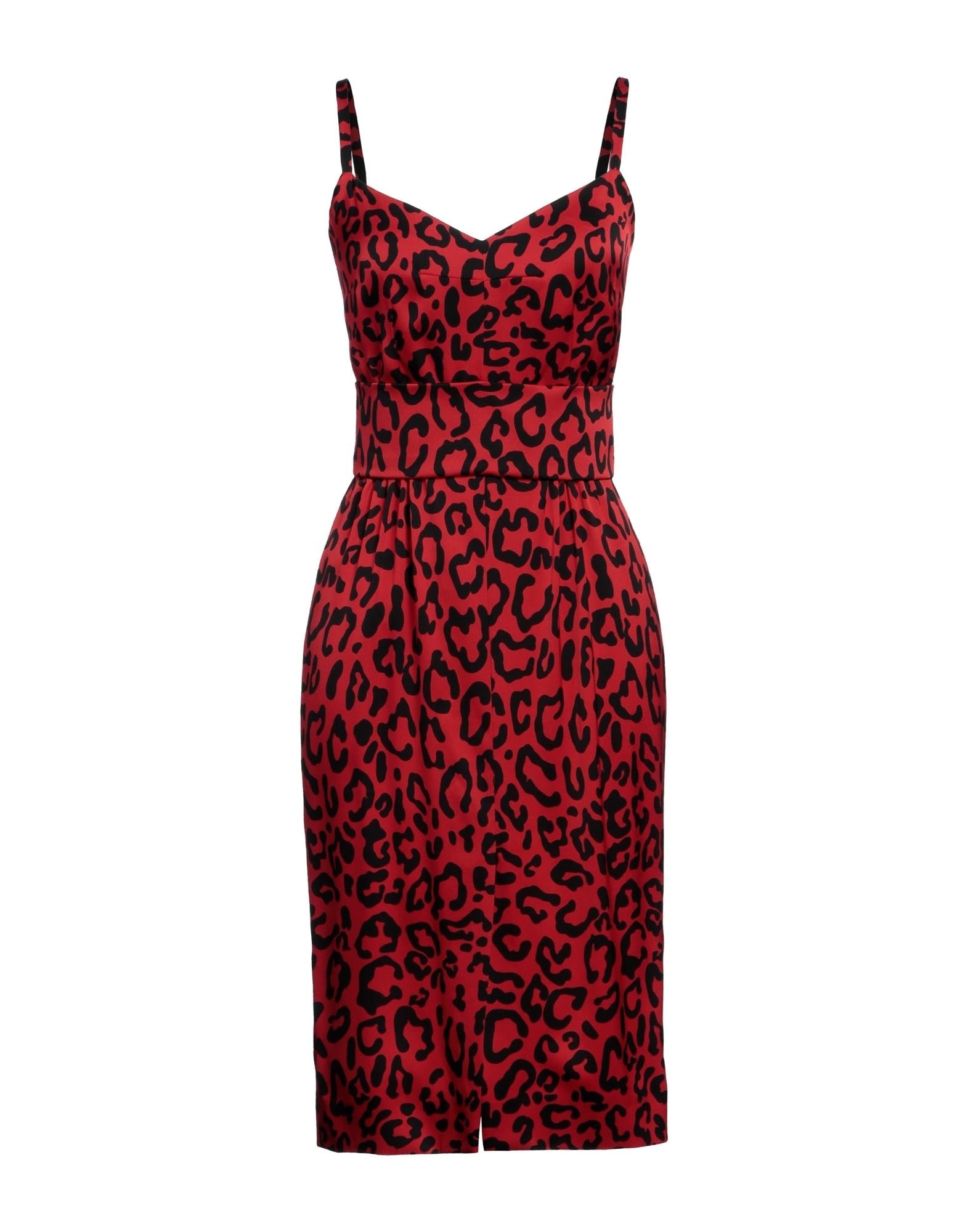 Red Women's Midi Dress - 1