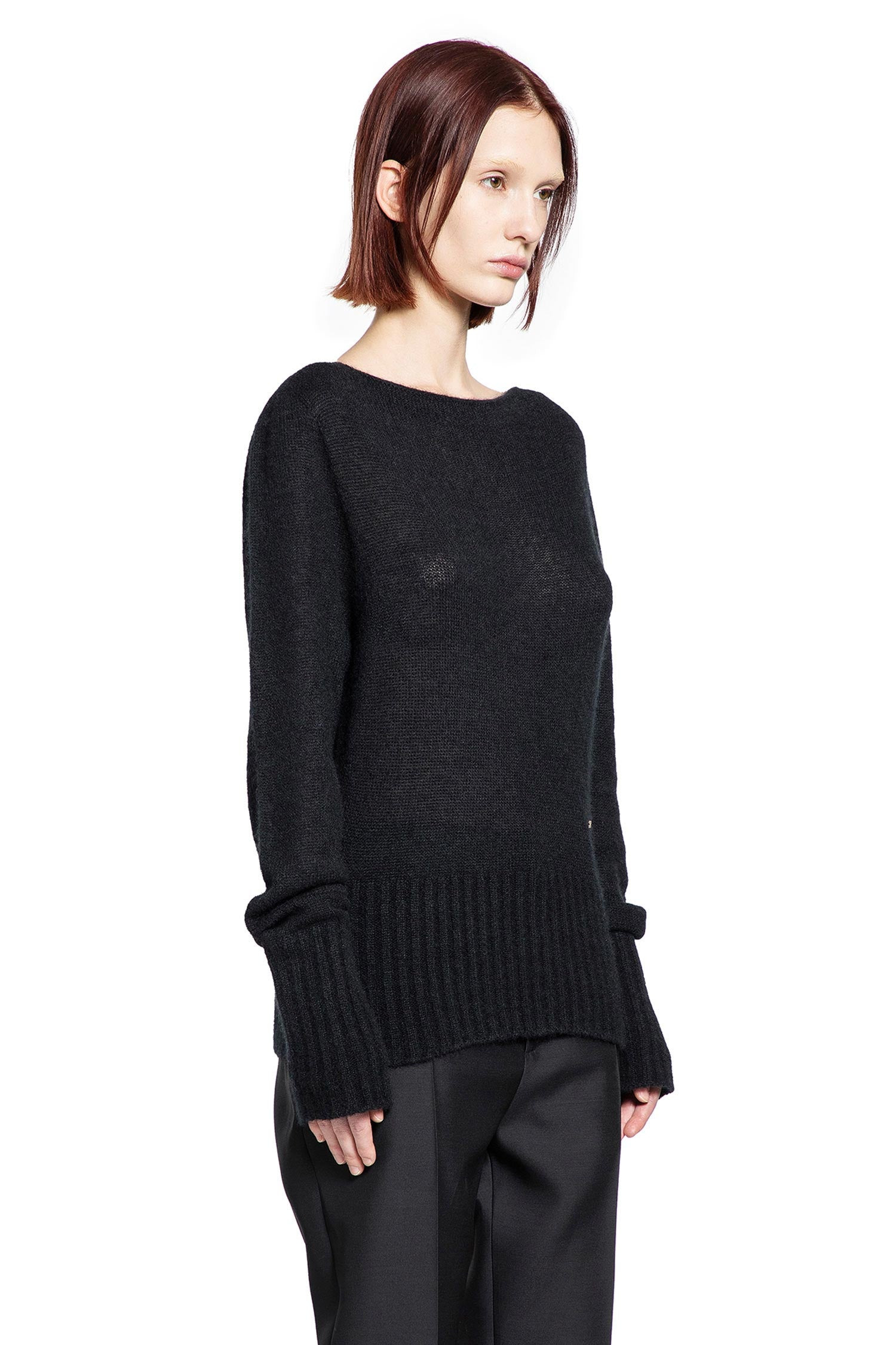 Cashmere Silk Boat Neck Sweater - 2