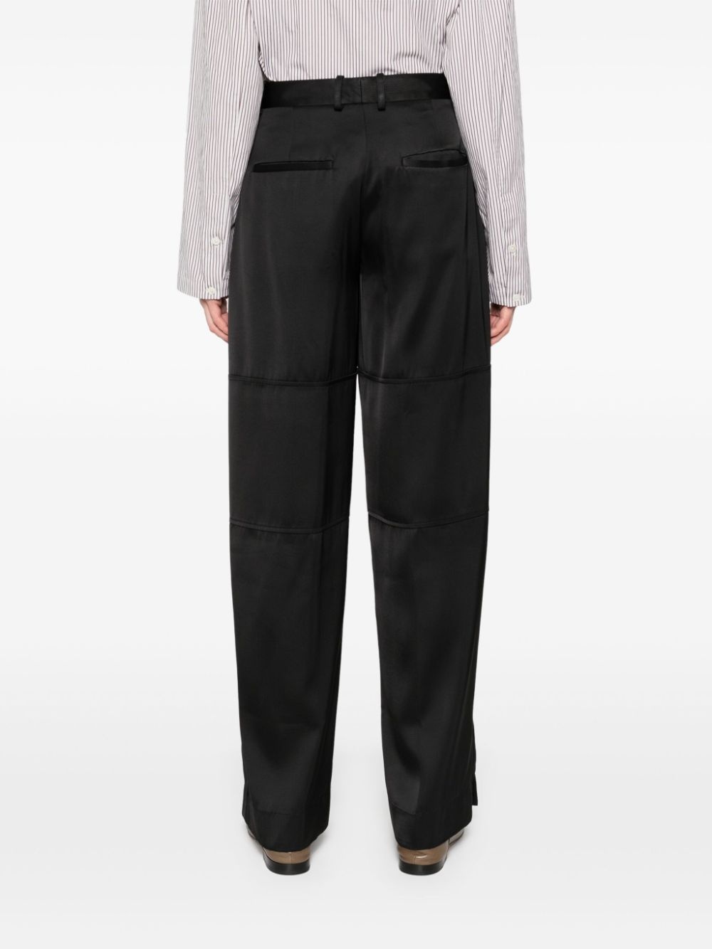silk twill trousers - 4