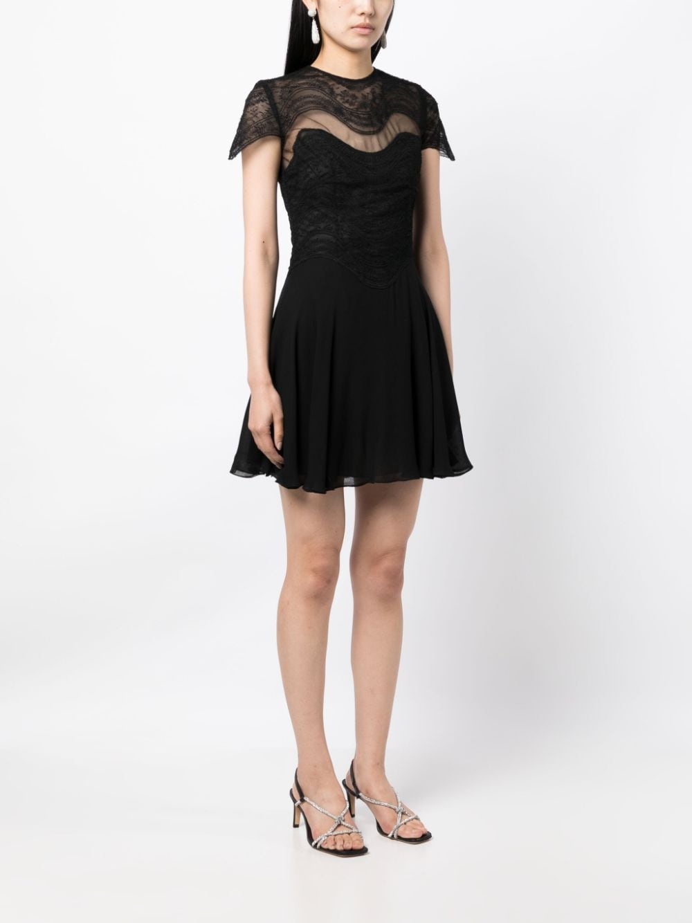 Mangano silk georgette minidress - 3