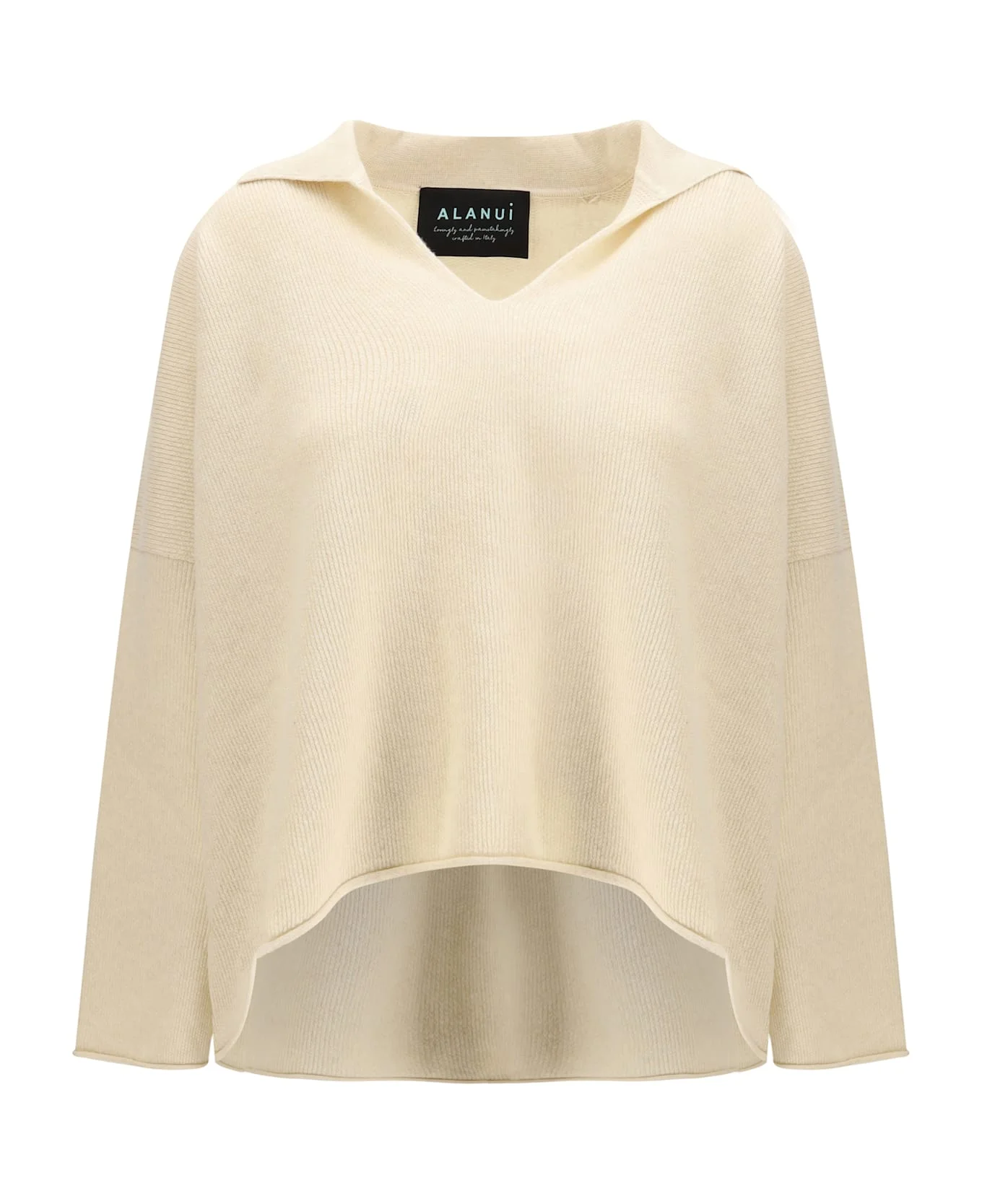 Sweater With Polo Collar - 1