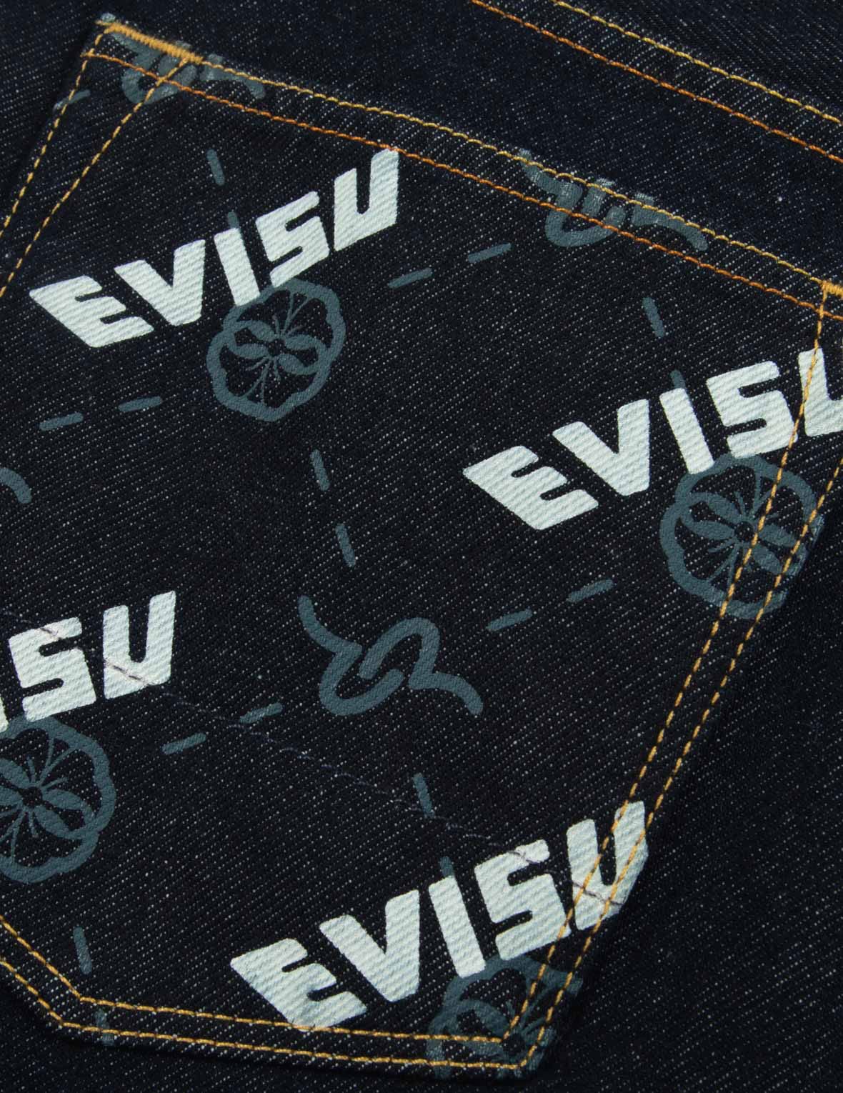 DOUBLE MONOGRAM PRINTED POCKET CROPPED FIT JEANS #2027 - 8
