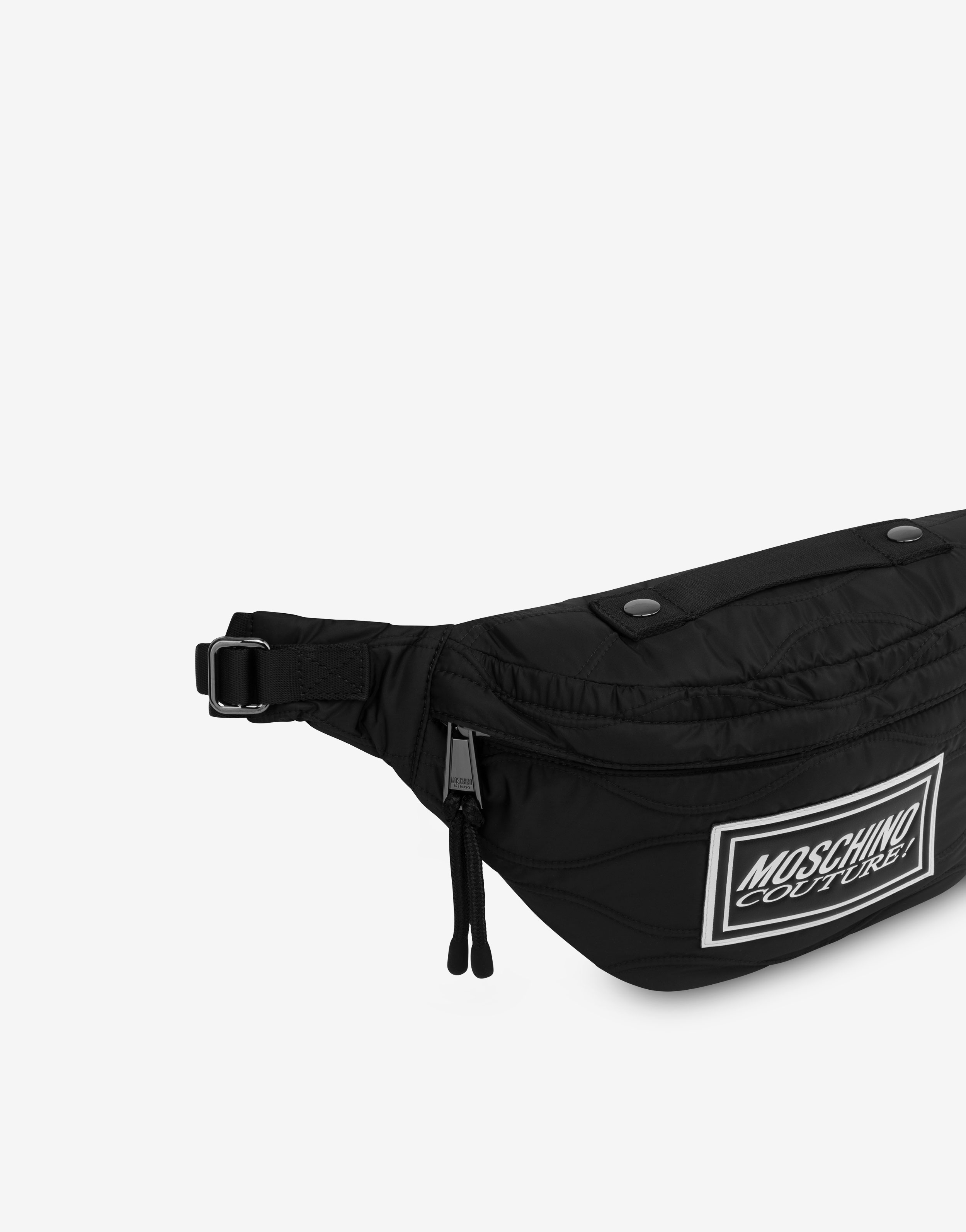 ITALIC LOGO NYLON BELT BAG - 4