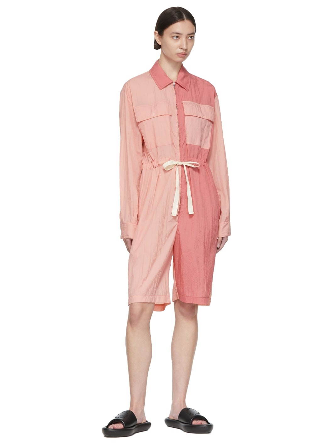 Pink Nylon Jumpsuit - 4
