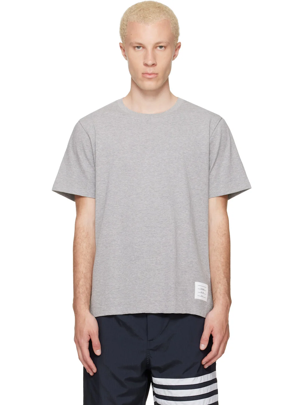 Gray Jersey Relaxed T-shirt - 1