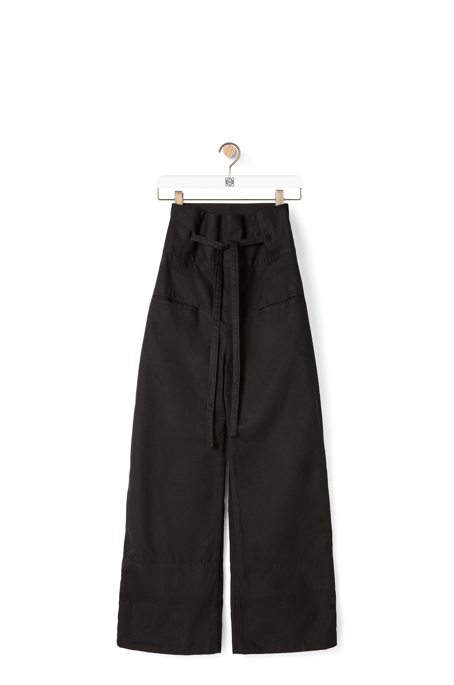 Oversize turn up trousers in cotton - 1