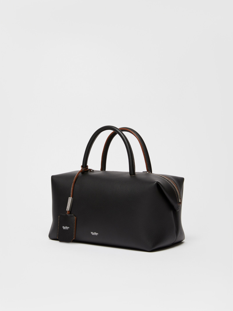 Max Mara HOLDALLM Shiny leather satchel bag outlook