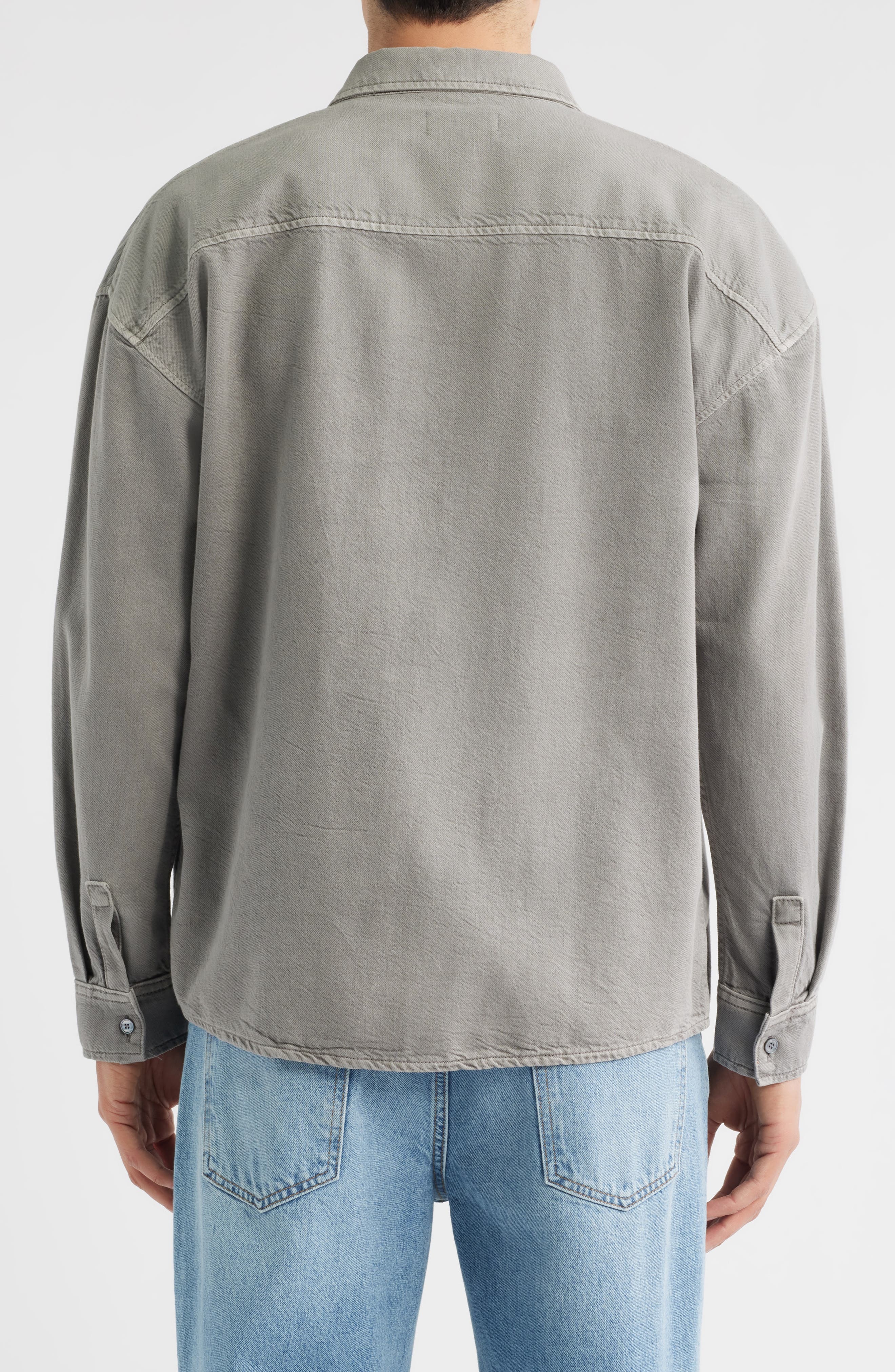 FRAME Modern Button-Up Shirt in Storm Grey at Nordstrom - 2