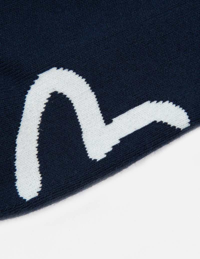 KAMON AND LOGO-TRIO JACQUARD LONG SOCKS 12