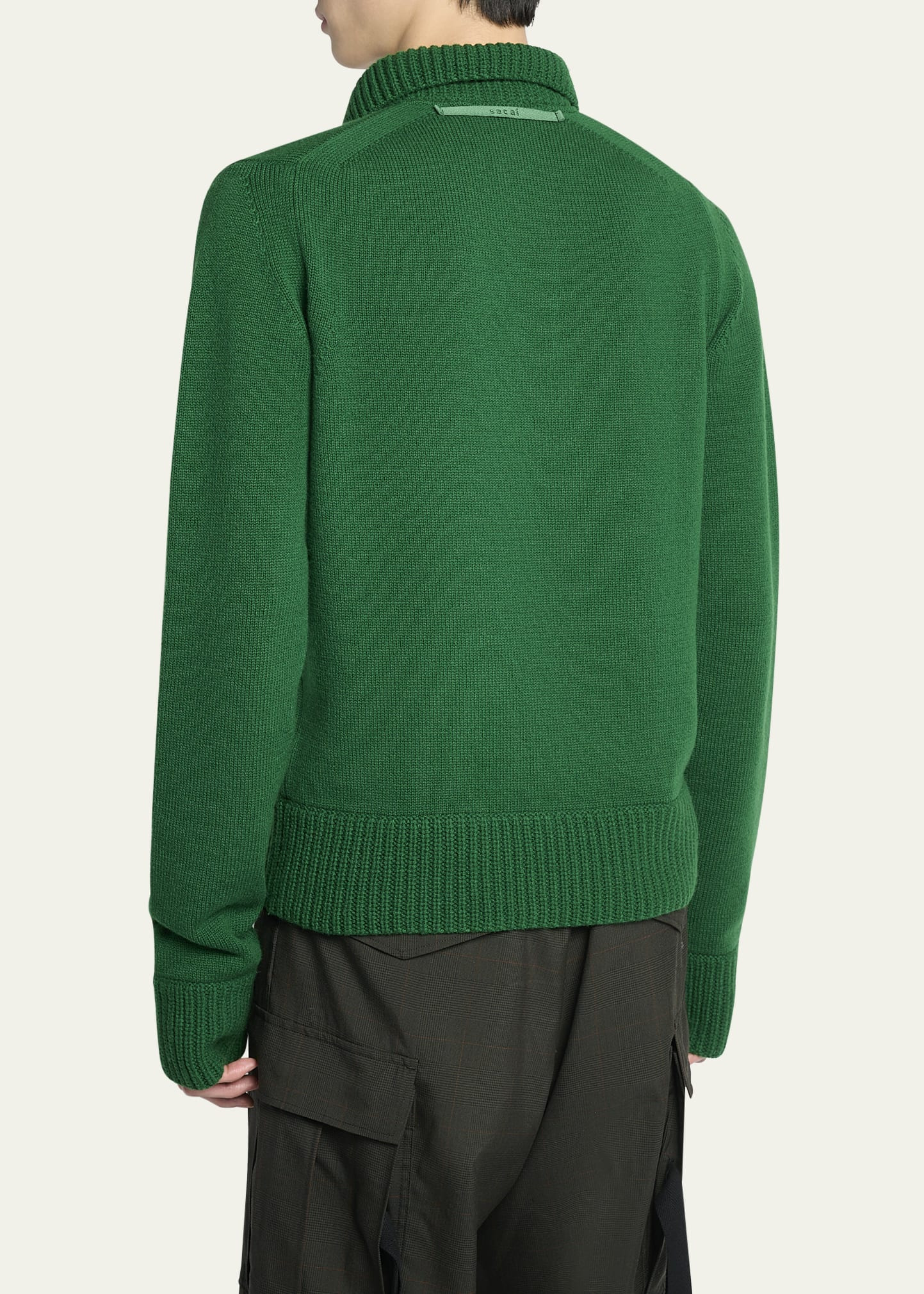 Men's Wool Knit Polo - 3