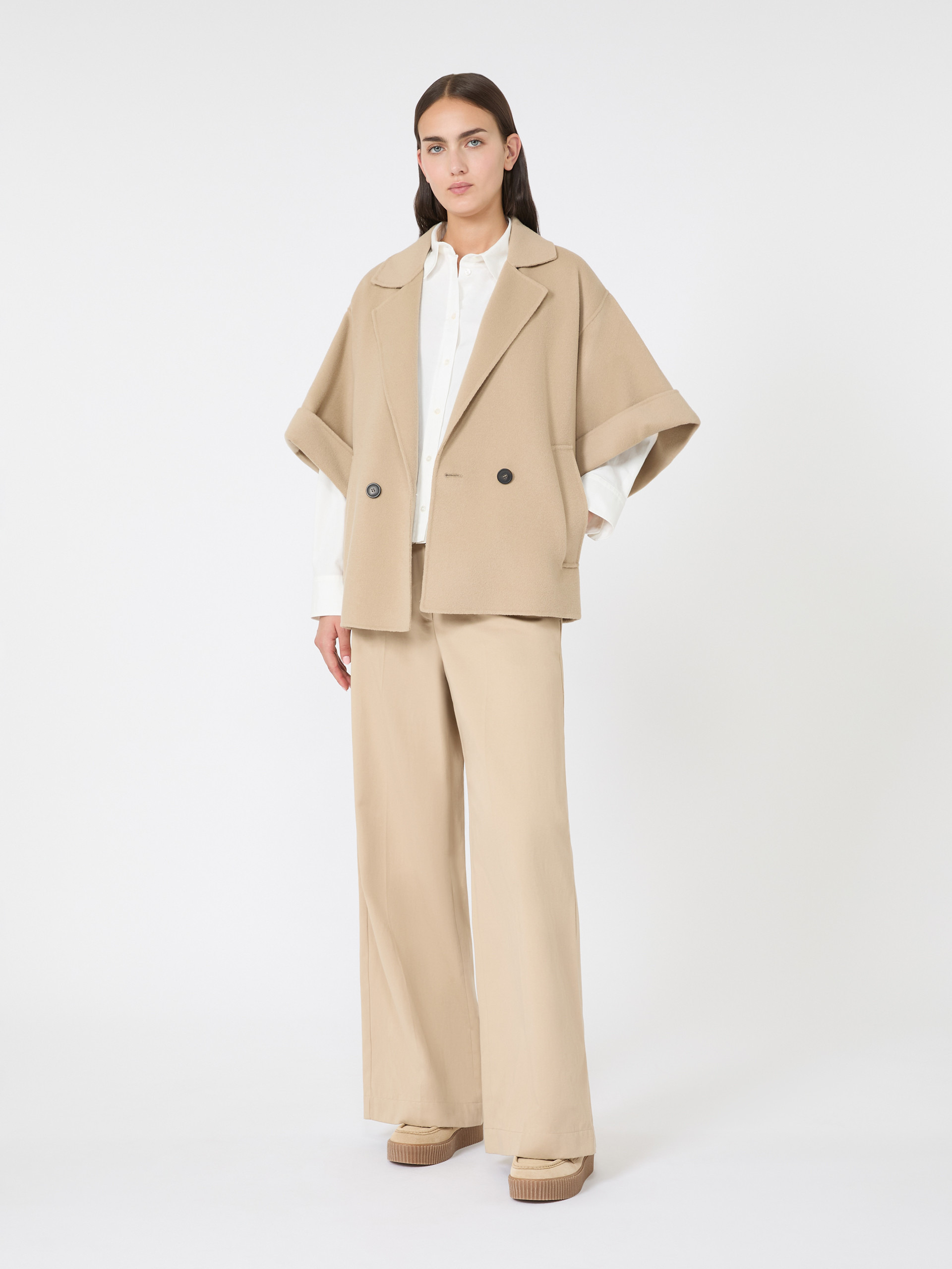 PERA Short wool broadcloth coat - 2