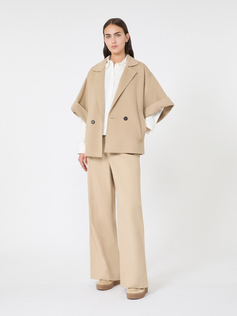 WEEKEND Max Mara PERA Short wool broadcloth coat outlook