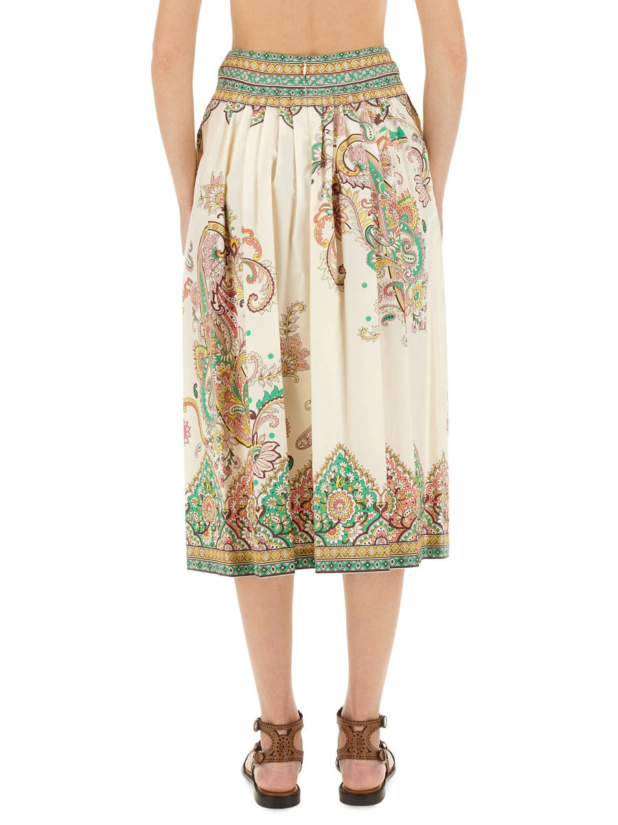 Etro Women Paisley Print Midi Skirt - 3