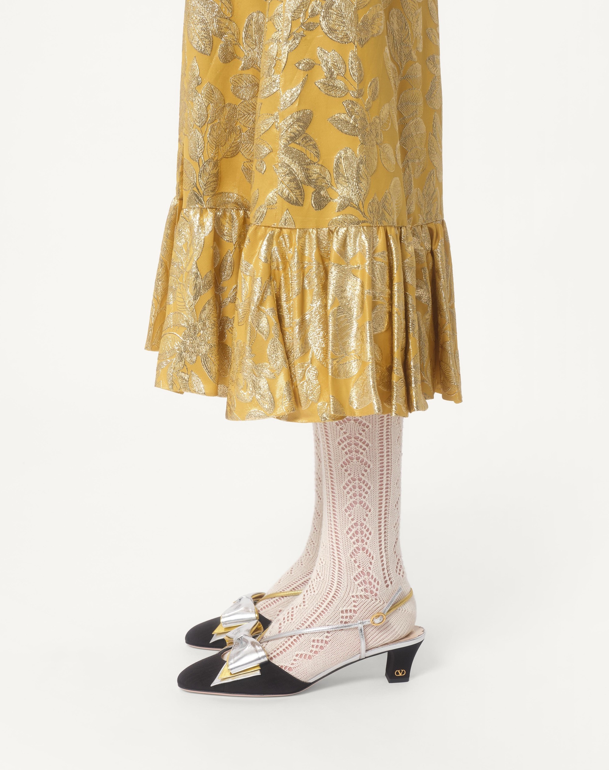 SKIRT IN APRES L'HIVER SILK LUREX FOGLIOLINE - 3