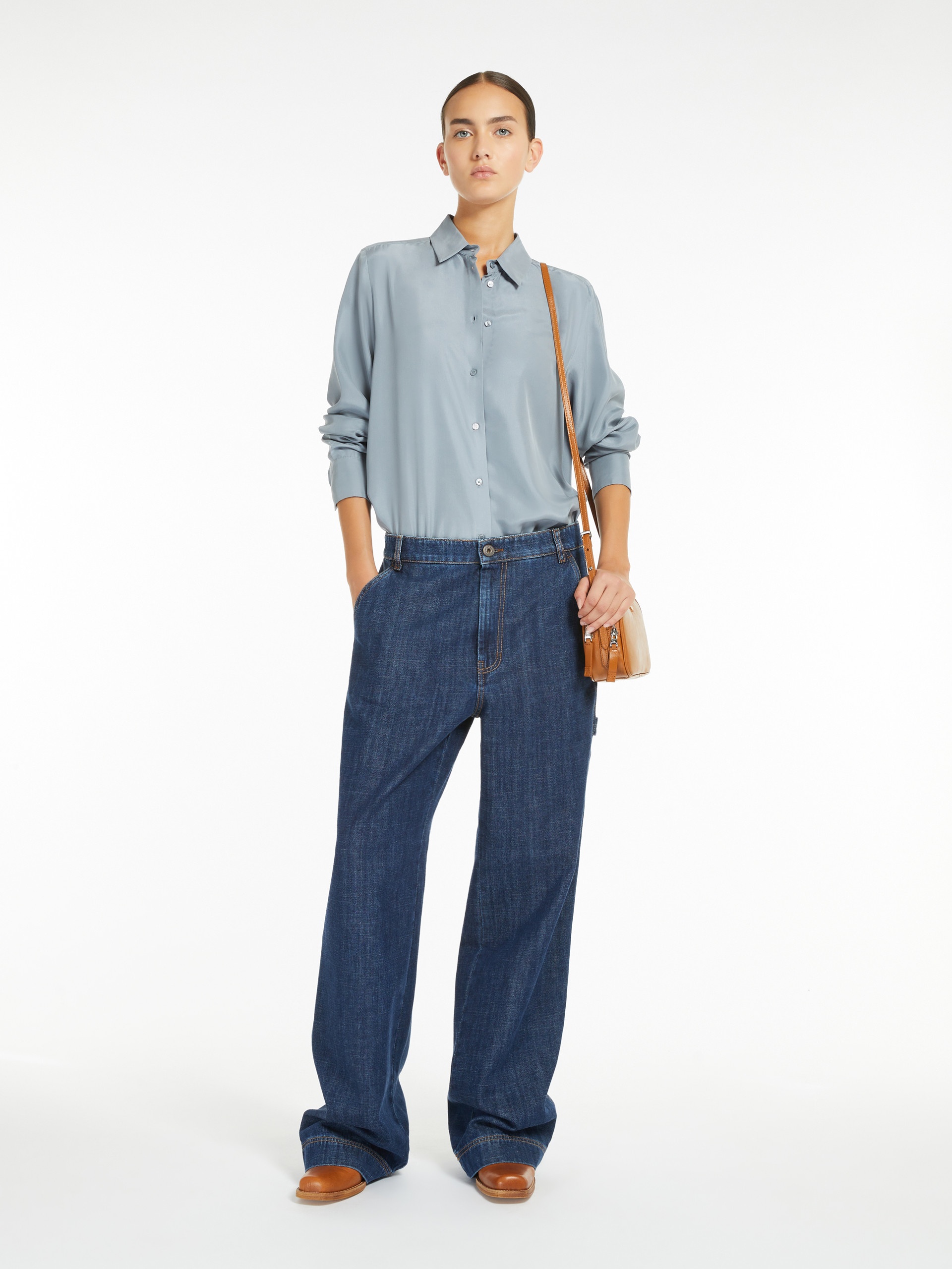 ALMINA Washed silk shirt - 2
