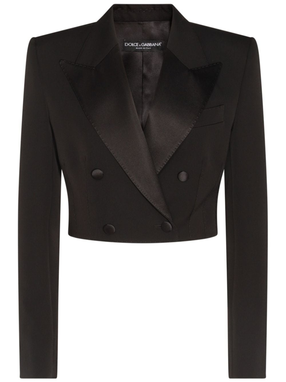 cropped blazer - 1