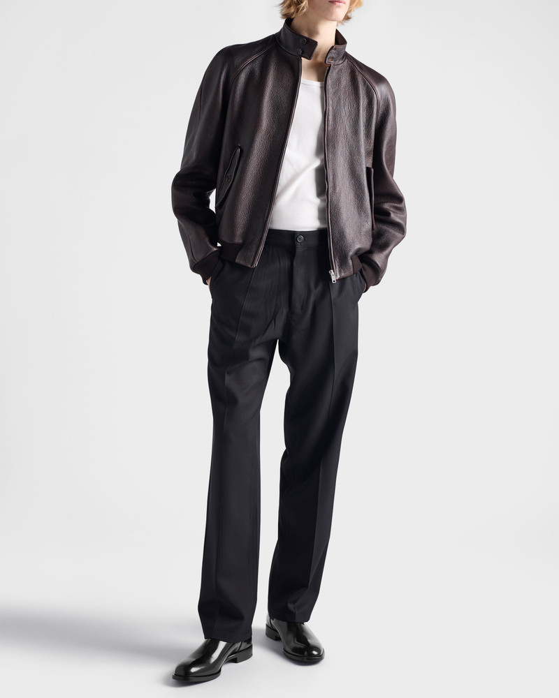 Prada Brushed leather Chelsea boots outlook