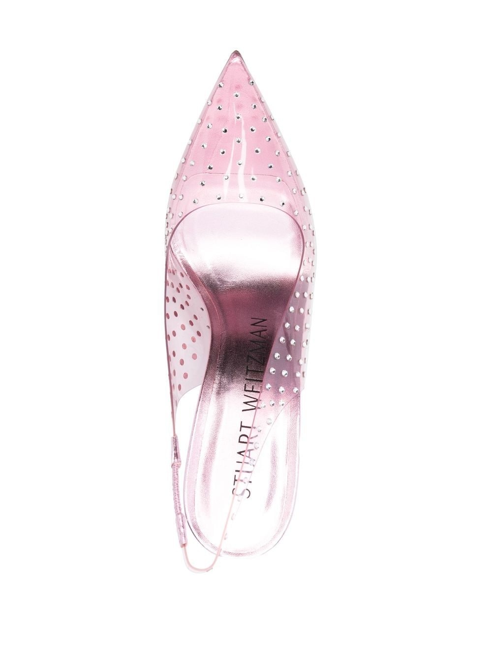 crystal-embellished transparent pumps - 4