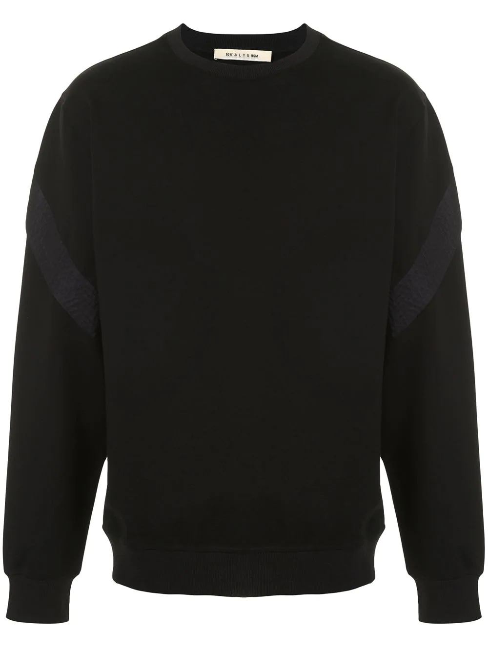 shell-trimmed jersey sweatshirt - 1