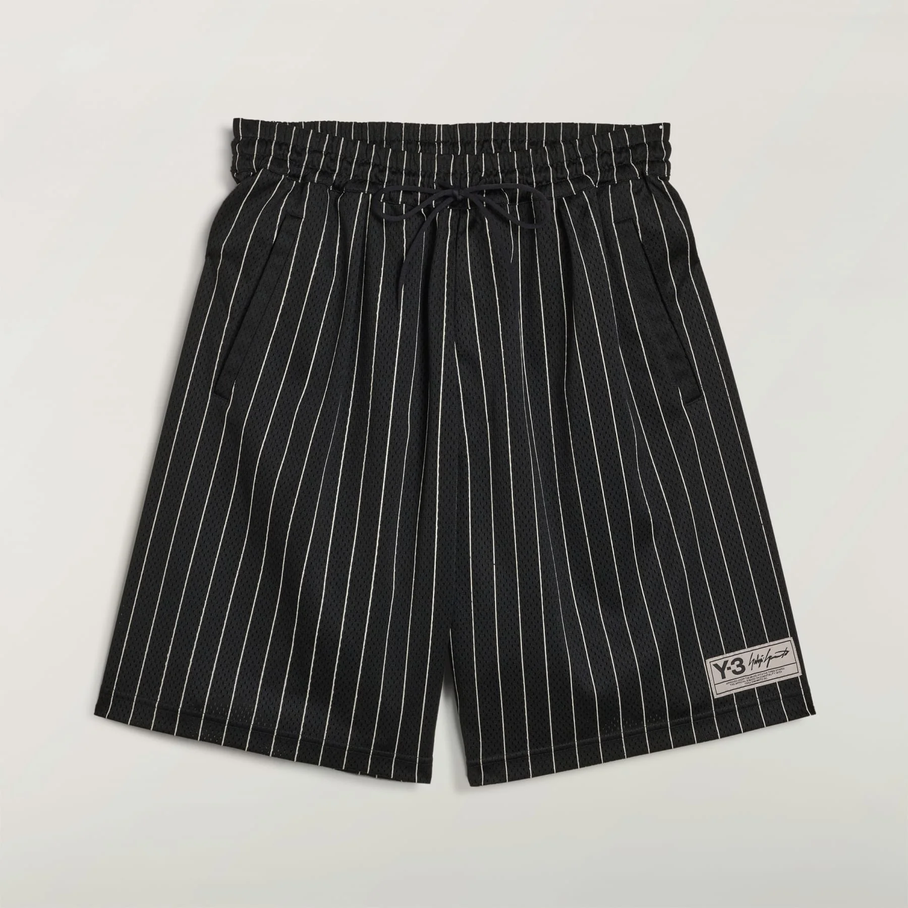 Y-3 MESH PINSTRIPE SHORTS - 1