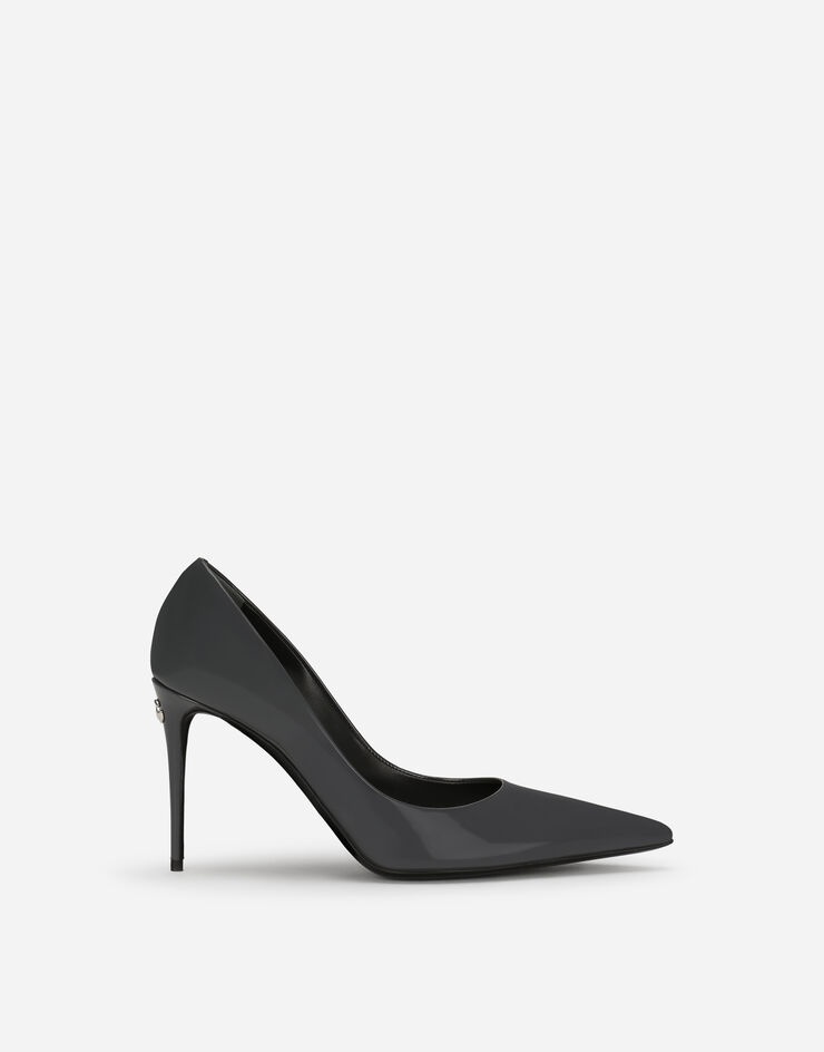 Polished calfskin pumps - 1